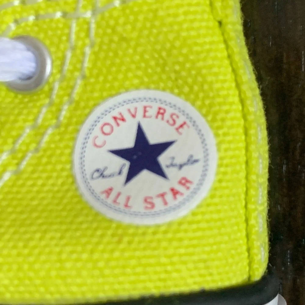 CONVERSE ALL STAR Chuck Taylor High Tops Yellow Canvas Keychain/ Bag Charm